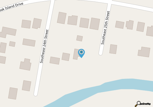 Heron's Hideaway - Davis Canal fishing dock & kayak launch - dog friendly map location