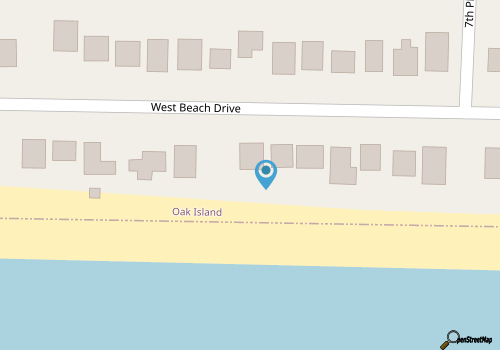 A Pirate's Paradise: Oceanfront Home with Covered Porch and Porch Swing map location