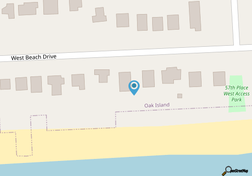Beach Barracks: Simple, Oceanfront Home with Large Covered Porch and Dune-top De map location