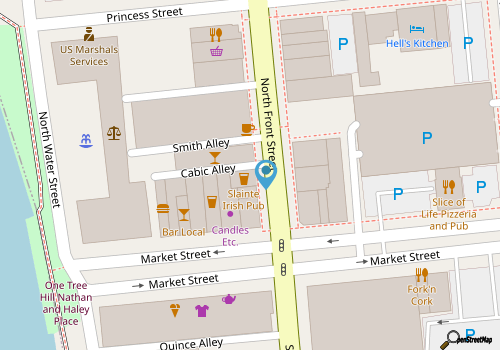 Heart of Downtown  - Front/Market Street map location