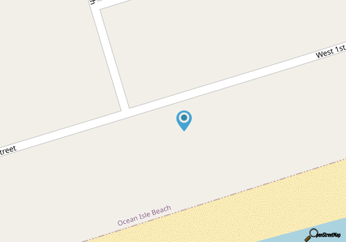 Beachfront 3 Bedroom Condo at beautiful Ocean Isle Beach, NC map location