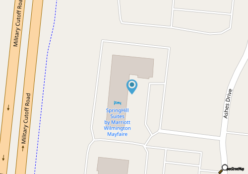 Springhill Suites Wilmington Mayfaire map location