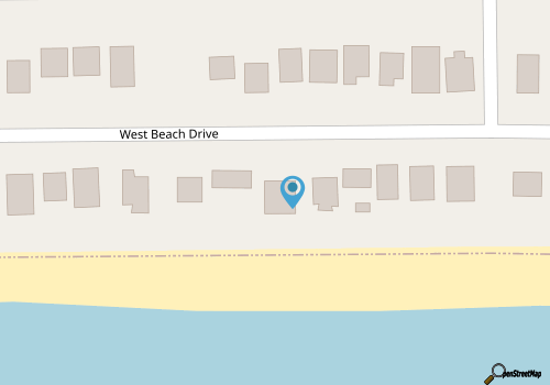 3 Bedroom 1.5 Bath House, Oceanfront, Direct Beach Access, Sleeps 6 map location