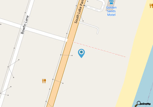 Pet friendly Leeward Cottage: Only a Few Steps to the Beach map location