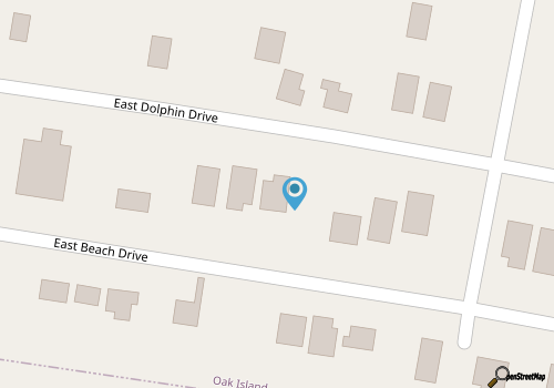 Nauti Dreamz – 4BR Family Beach Retreat, Steps from Oak Island Shore! map location