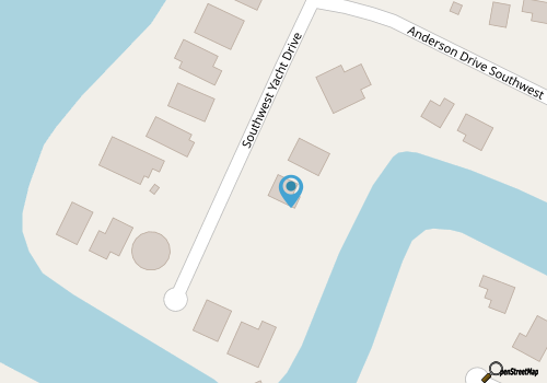 Oak Island home on the Davis Canal with private boat dock. map location