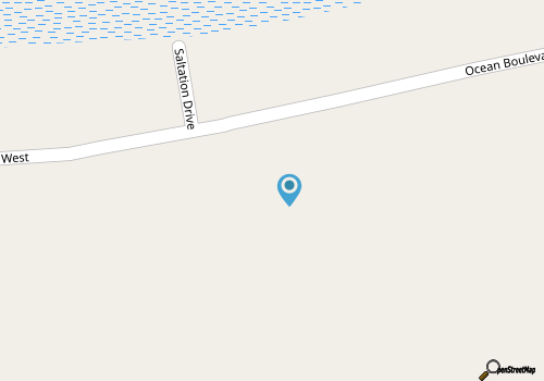 Oceanfront home with wraparound porch, WiFi, AC, W/D, & beach access map location