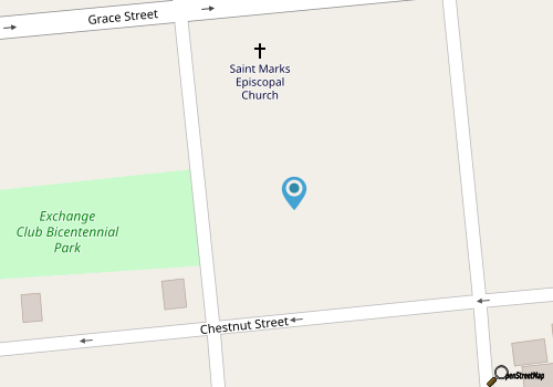 Beautiful 3BR Historic Downtown  -  walk to the river - off street parking map location