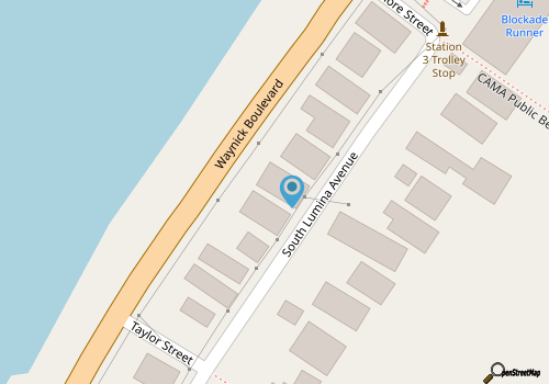 Best Overall Beach Vacation Rental in the Carolinas & Includes Pier w/Boat Dock map location