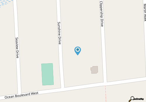 Pool, private beach access, kid friendly map location