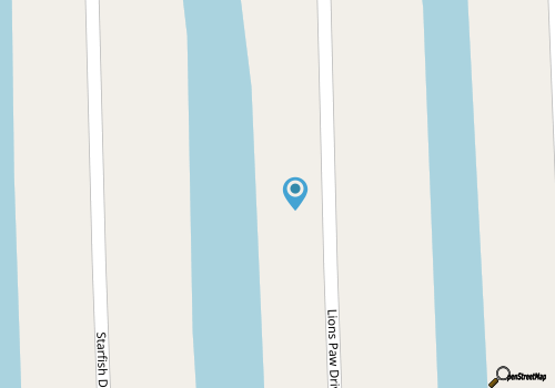 Excellent location! Lower unit canal home!Short walk to beach. Canal behind home map location