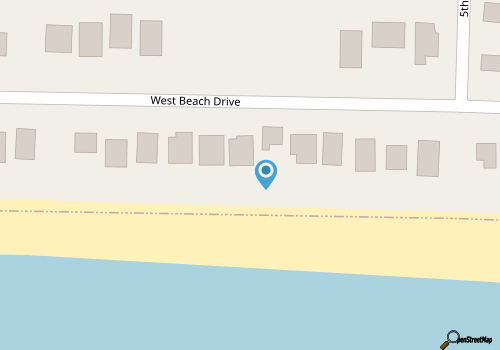 Charming, Oceanfront -4 Bedrooms/2 Bath-Just You and the Beach map location