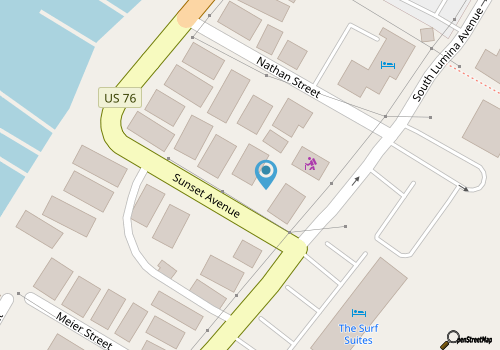 Pet Friendly Duplex Across from Crystal Pier map location