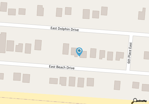 Pirates in Paradise / 320 E Beach Drive - Coastal Vacation Resorts map location