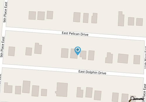 Ginger Mermaid / 916 E Dolphin Drive - Coastal Vacation Resorts map location