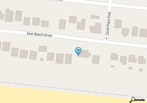 4BR/2BA Ocean Front Home, Walk to Pier & Dining, Sleeps 9 map location