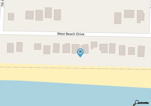 Oak Island Beach Front Cottage map location