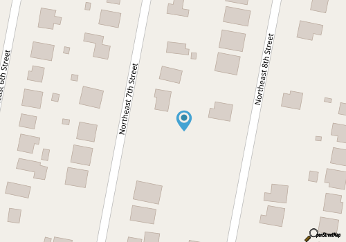 Pet-friendly cottage with tiki bar 15-min walk from beach map location