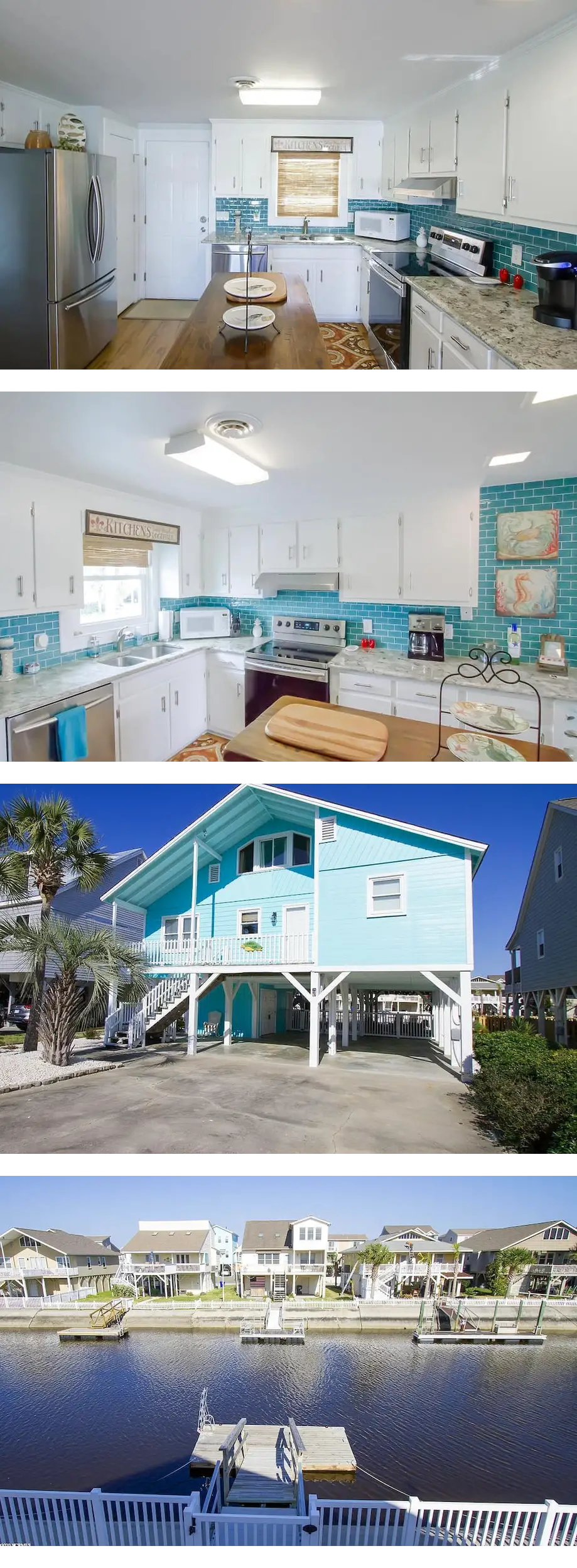 Modern canal home with private dock