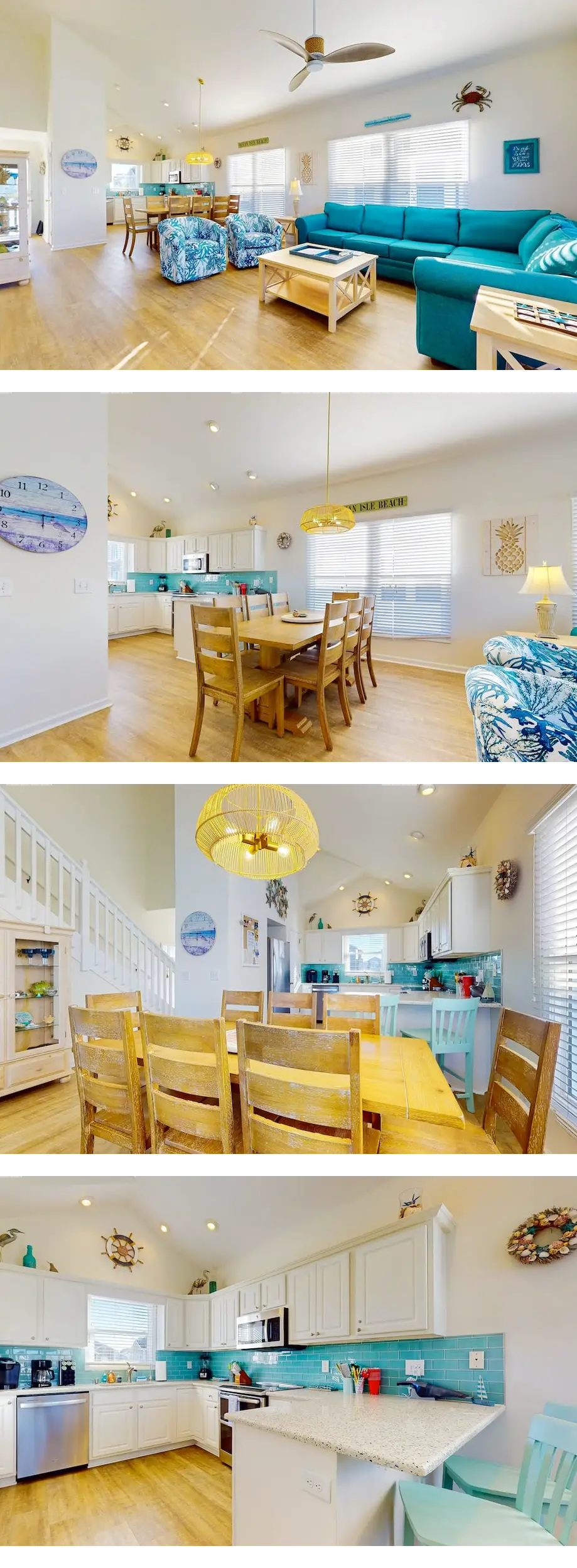 Waterfront home near the beach with outd...