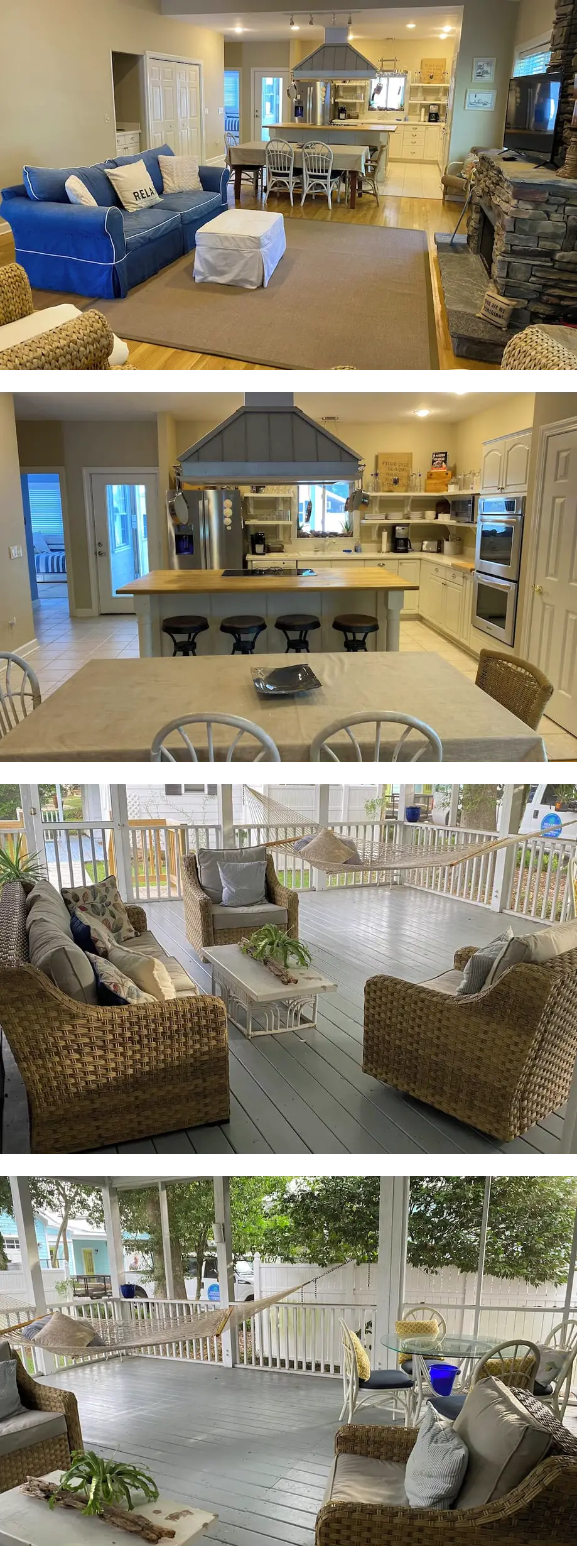 Quiet 3 bedroom + Bunkhouse, Screened Po...